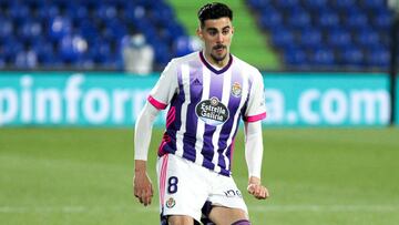 Kike Perez of Real Valladolid in action during La Liga football match played between Getafe CF and Real Valladolid CF at Coliseum Alfonso Perez on January 02, 2021 in Getafe, Madrid, Spain.
AFP7
02/01/2021 ONLY FOR USE IN SPAIN