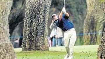 <b>ENTRE TRONCOS. </b>El paisaje y la dureza de Valderama impresionan.