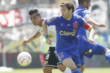 José 'Pepe' Rojas suma nueve clásicos ante Colo Colo como capitán.