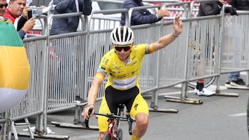 Miguel Ángel López, ganador de la sexta etapa de la Vuelta a Colombia 2023.