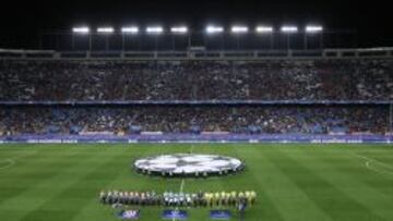 El Calderón, en un partido de Champions ante el Astana.