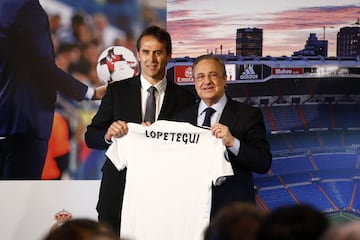 Julen Lopetegui y Florentino Pérez.