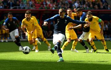 Francia 1-0 Australia | Gol de penalti de Antoine Griezmann. 