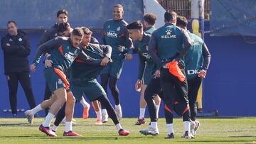 Entrenamiento del Espanyol.