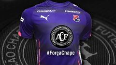 Camiseta que lucir&aacute; Medell&iacute;n en honor a Chapecoense