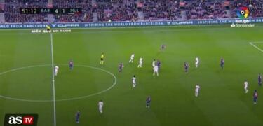 Takefusa Kubo nutmegs Leo Messi at Camp Nou!