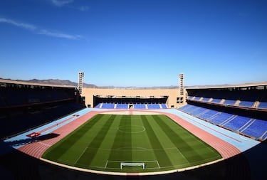 Capacidad en 2030: 45.860. Ronda máxima que puede albergar: Cuartos de final. Mayores eventos acogidos: Mundial de clubes 2013, Copa África 2018... Propietario: Ministerio de Educación y Deporte.