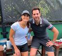 Del Potro y Sabatini entrenan juntos y revolucionan las redes