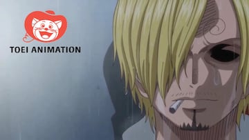 Sanji from 'One Piece' with a cigarette, sparking debates about his smoking habit.
