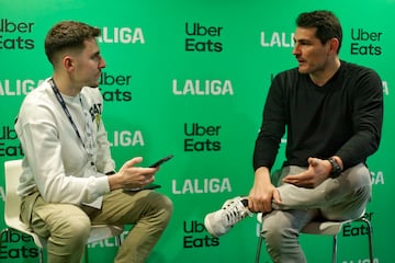 05/02/25 EVENTO ORGANIZADO POR LaLiga y UberEats UBER EATS   IKER CASILLAS  ENTREVISTA 
FOTO FIRMA REDACTOR RUBY ARES 