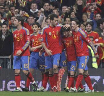 Equipación de la Selección Española entre 2010 y 2011.