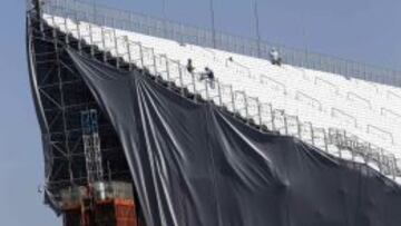 El Arena Corinthians ayer.