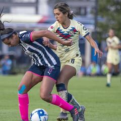 América y Rayadas igualan en la ida de las semifinales del Ap 19