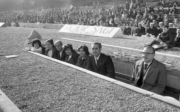 Banquillos del estadio blaugrana en 1970.