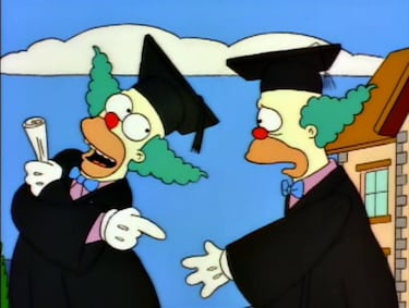 Se cumplen 31 años del episodio de ‘Los Simpson’ que jugó con la idea de que Homer y Krusty casi fueron la misma persona
