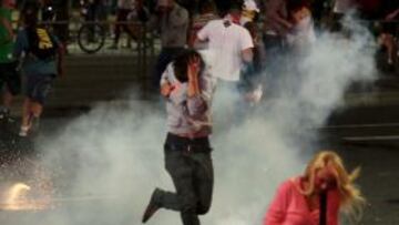 "Se tomaron medidas , pero fue imposible evitar las provocaciones de algunos grupos de polacos", lamentó la responsable de Información del Ministerio de Asuntos Exteriores ruso.