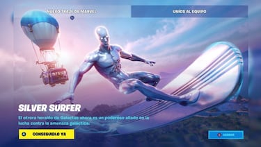 Fortnite: skin Silver Surfer ya disponible; precio y contenidos