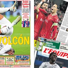 "Mbappé se hunde": las portadas de la prensa tras la derrota del Madrid