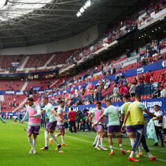 Incidentes en Pamplona antes del partido