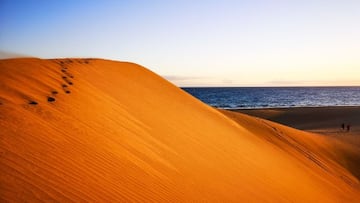 Dunas de la playa de Maspalomas.