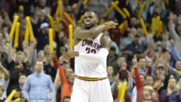 LeBron James reaccionó así tras la victoria.