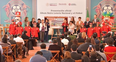 Lotería Nacional presenta ‘Álbum Retro’ por Mundial de Futbol 2026 en México