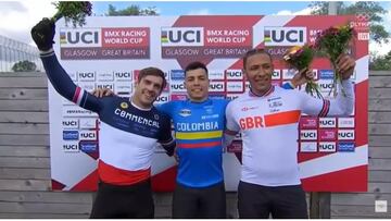 El colombiano Diego Arboleda ganó la primera válida de la Copa Mundial de BMX.