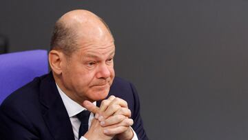 German Chancellor Olaf Scholz attends the budget debate in the plenary hall of the German lower house of parliament, or Bundestag, in Berlin, Germany November 22, 2022. REUTERS/Michele Tantussi