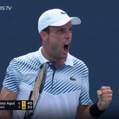 Bautista gana a Fognini cinco años después y está en octavos