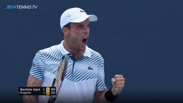 Bautista gana a Fognini cinco años después y está en octavos