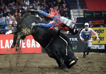 Brennon Eldred durante la competición.