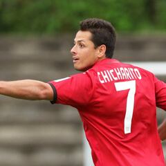 Chicharito se luce en entrenamiento del Leverkusen