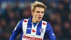 Odegaard, con el Heerenveen.