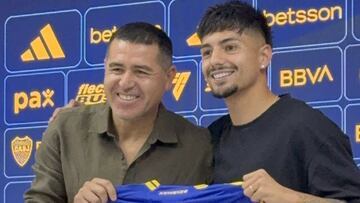 Williams Alarcón es presentado como refuerzo de Boca y Riquelme sorprende con esta frase