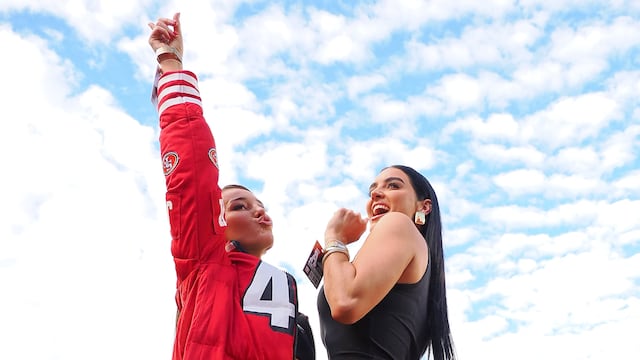 Kristin Juszczyk has been working non stop since she got the football world’s attention last season with her creative designs and famous customers.