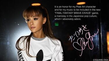 ¿Por qué sale Ariana Grande en Final Fantasy Brave Exvius?