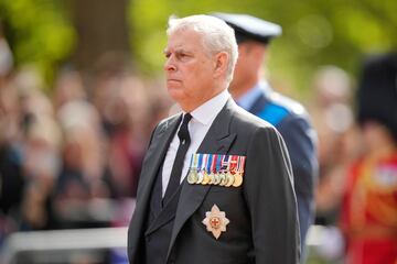 Prince Andrew follows the coffin of his mother, Queen Elizabeth II in September 2022.