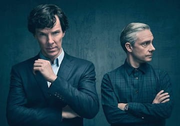 'Sherlock' es una reinterpretación moderna de las historias de Sherlock Holmes de Arthur Conan Doyle. Benedict Cumberbatch es Holmes y Martin Freeman es Watson