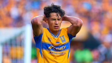 during the 11th round match between Tigres UANL and Queretaro as part of the Liga BBVA MX Varonil, Torneo Clausura 2026 at Universitario Stadium, on March 15, 2026 in Monterrey, Nuevo Leon, Mexico.