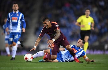 Paulinho con Víctor Sánchez.