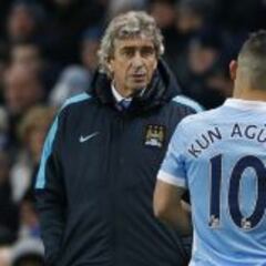 Lesión de Agüero no es de cuidado y Pellegrini respira