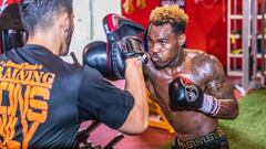 Jermell Charlo durante un entrenamiento.