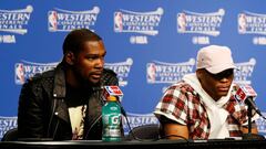 Durant y Westbrook, juntos en sus tiempos en los Thunder.