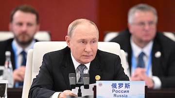 Russian President Vladimir Putin attends the Shanghai Cooperation Organisation (SCO) summit in Tianjin, China, September 1, 2025. Sputnik/Sergei Bobylyov/Pool via REUTERS ATTENTION EDITORS - THIS IMAGE WAS PROVIDED BY A THIRD PARTY.