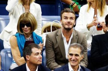 Anna Wintour y David Beckham.