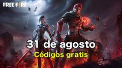 Free Fire | Códigos de hoy sábado 31 de agosto de 2024: recompensas gratis