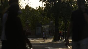 Gente corriendo en la Comunidad de Madrid.