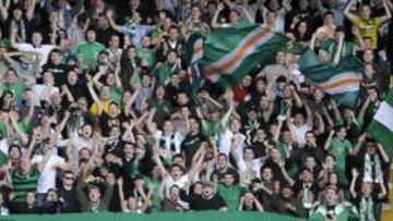 <b>NUMEROSOS. </b>La afición del Celtic siempre acompaña a su equipo por Europa.