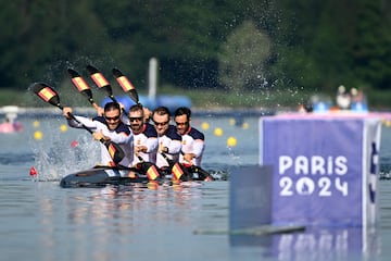 Saúl Craviotto, Marcus Cooper, Carlos Arévalo y Rodrigo Germade, cumplieron en su serie para meterse en semifinales el jueves desde las 11:50 (final a las 13:50).