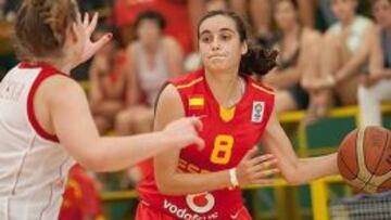 Ángela Salvadores, máxima anotadora del partido.